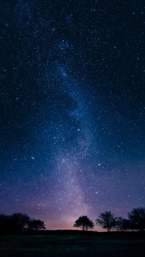 night sky goal reminder wallpaper