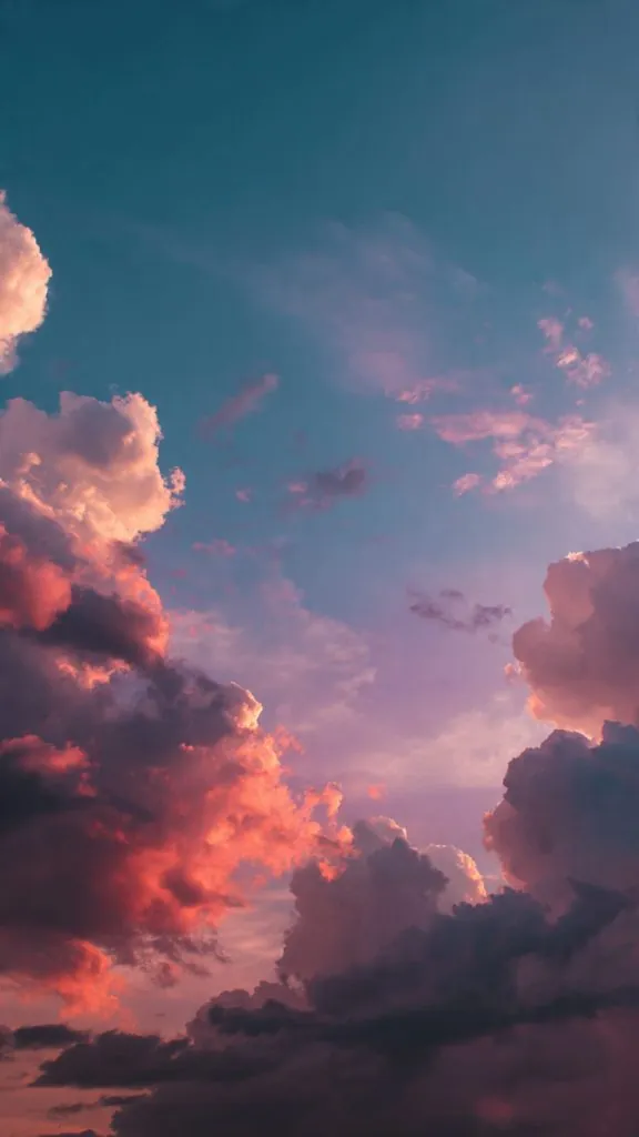 pastel sunset sky wallpaper