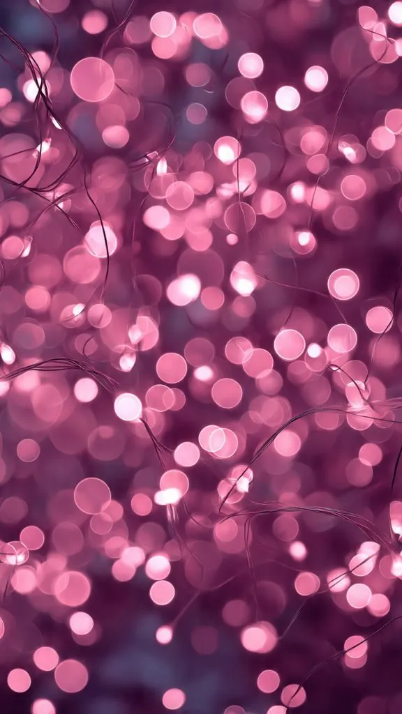 Wallpaper Aesthetic iPhone Pink: Dreamy & Cute Pink Background Ideas for Your Lock Screen 10 pink bokeh lights wallpaper